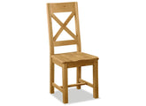 Salisbury X-Back Chair W/Solid Seat